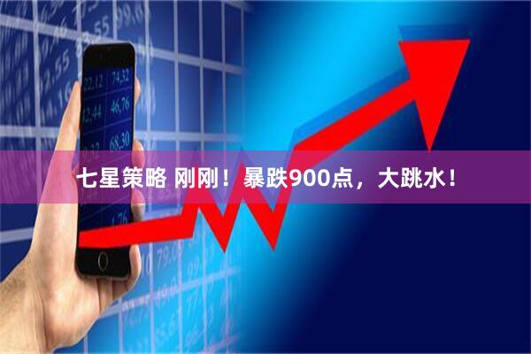 七星策略 剛剛！暴跌900點，大跳水！