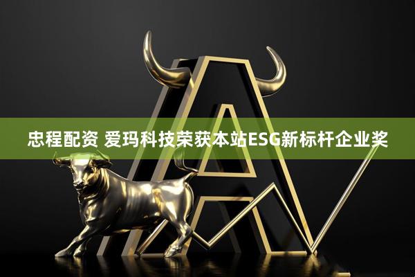 忠程配資 愛瑪科技榮獲本站ESG新標桿企業獎